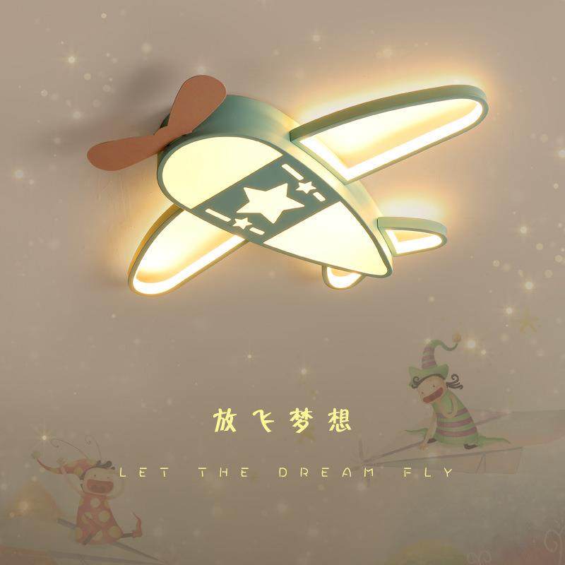 儿童房飞机灯led卡通吸顶灯个性时尚卧室灯男孩女孩房间灯饰