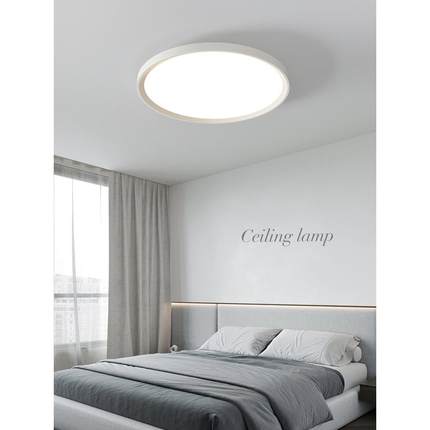 北欧个性纯货图圆形吸顶灯LED卧室灯现代简约超薄其他