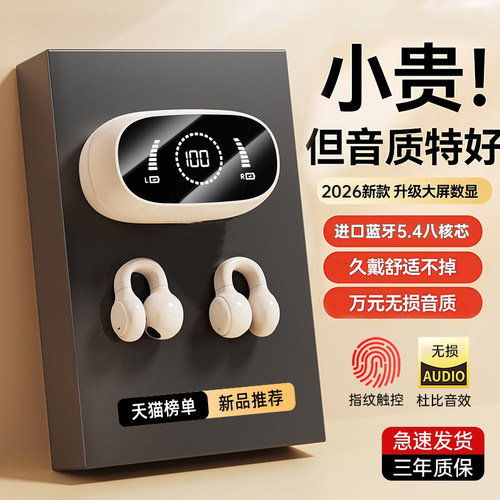 【政府补贴】2026新款夹耳耳机