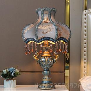 饰床 正品 欧台灯轻式 奢卧家用插式 喂电奶室遥控调节亮度温馨浪漫装