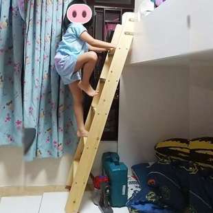 木梯子实木楼梯家用室内学生上下铺子母床梯子卖阁楼木松木新品