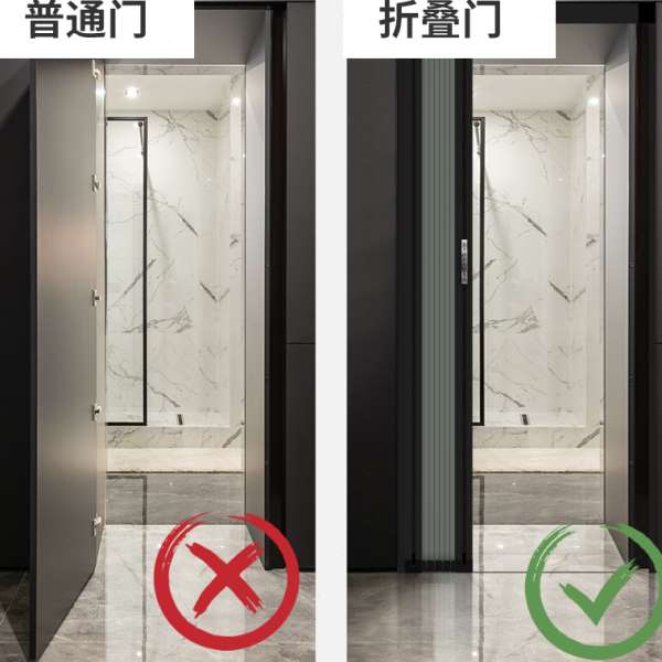 ll蜂巢帘折叠推拉门隔断帘移动门帘免打孔开放式厨房卫生间门铝合