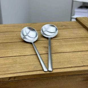 304食品级不锈钢勺子家用高档精致餐勺深汤匙调羹吃饭勺汤勺家用