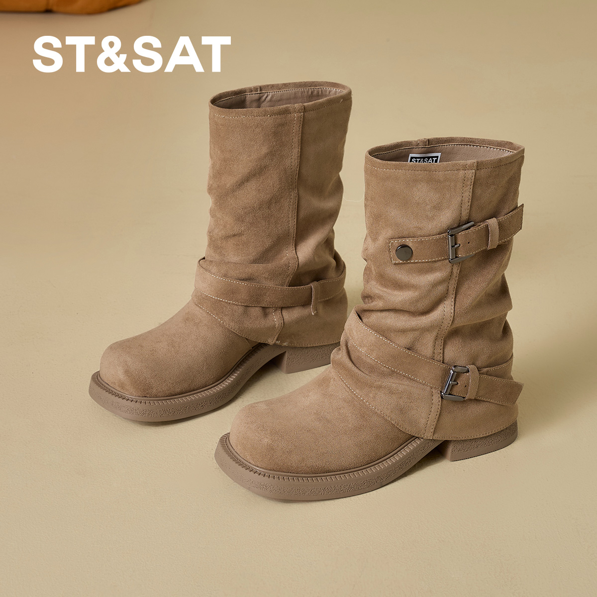 星期六复古高级感炸街马丁靴女款