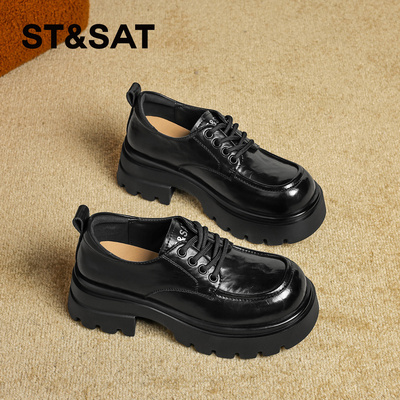 星期六英伦风厚底乐福鞋