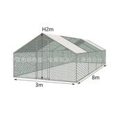 大号鸡舍 大号鸡棚 兔笼 XL大型鸡笼 镀锌管鸡笼鸡棚鸡舍 养殖棚
