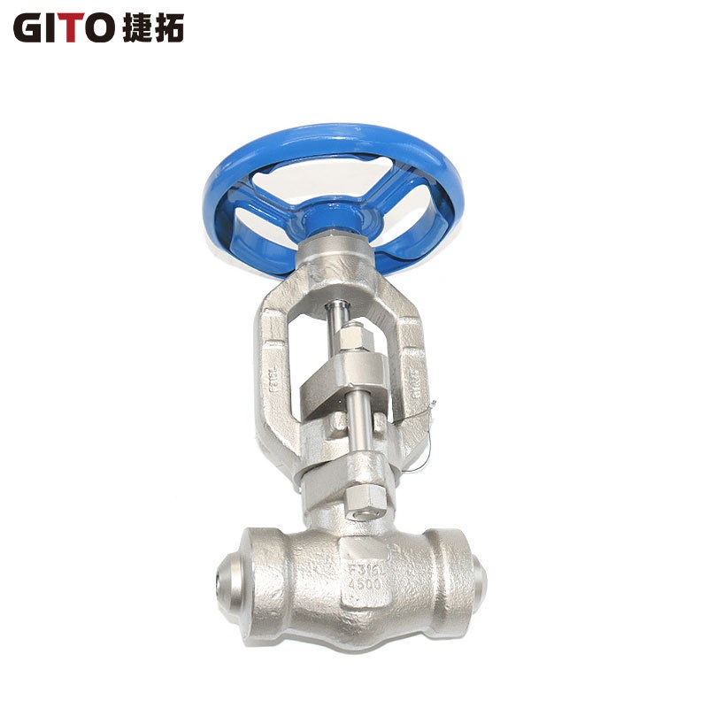 不锈钢锻钢截止阀 45q00LB 高压F316H T型工艺型截止阀