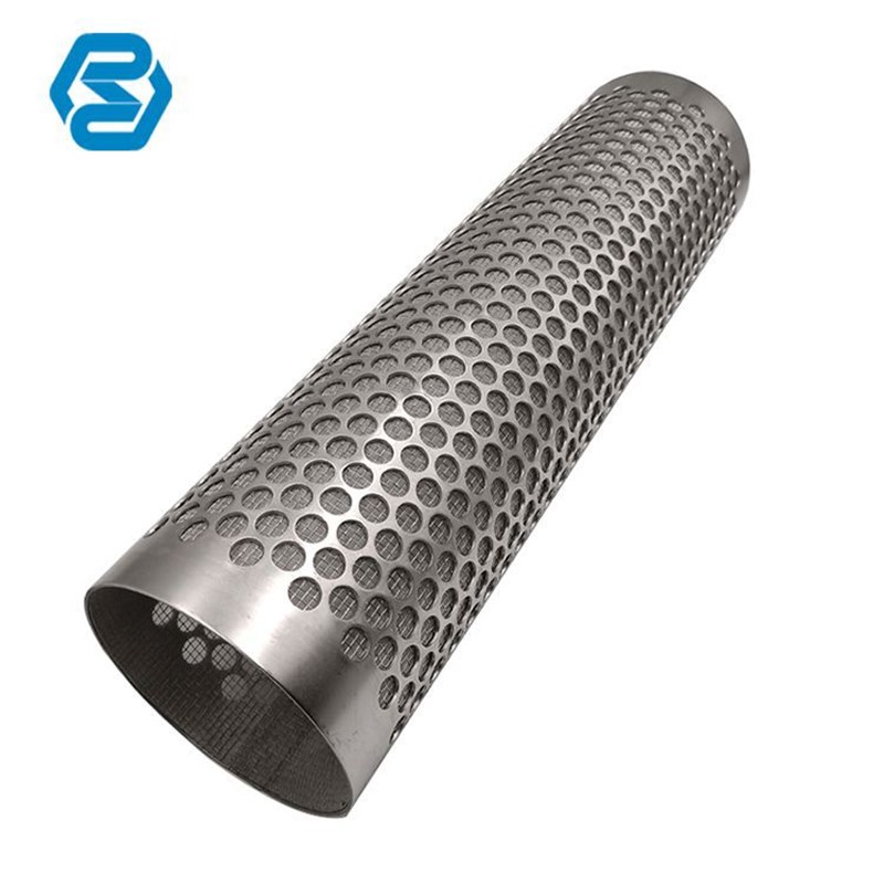 冲孔筒不锈钢过滤桶圆柱形滤桶网筒304圆孔网T过滤筒金属滤桶