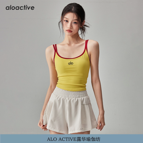 aloactive带胸垫显瘦瑜伽背心女