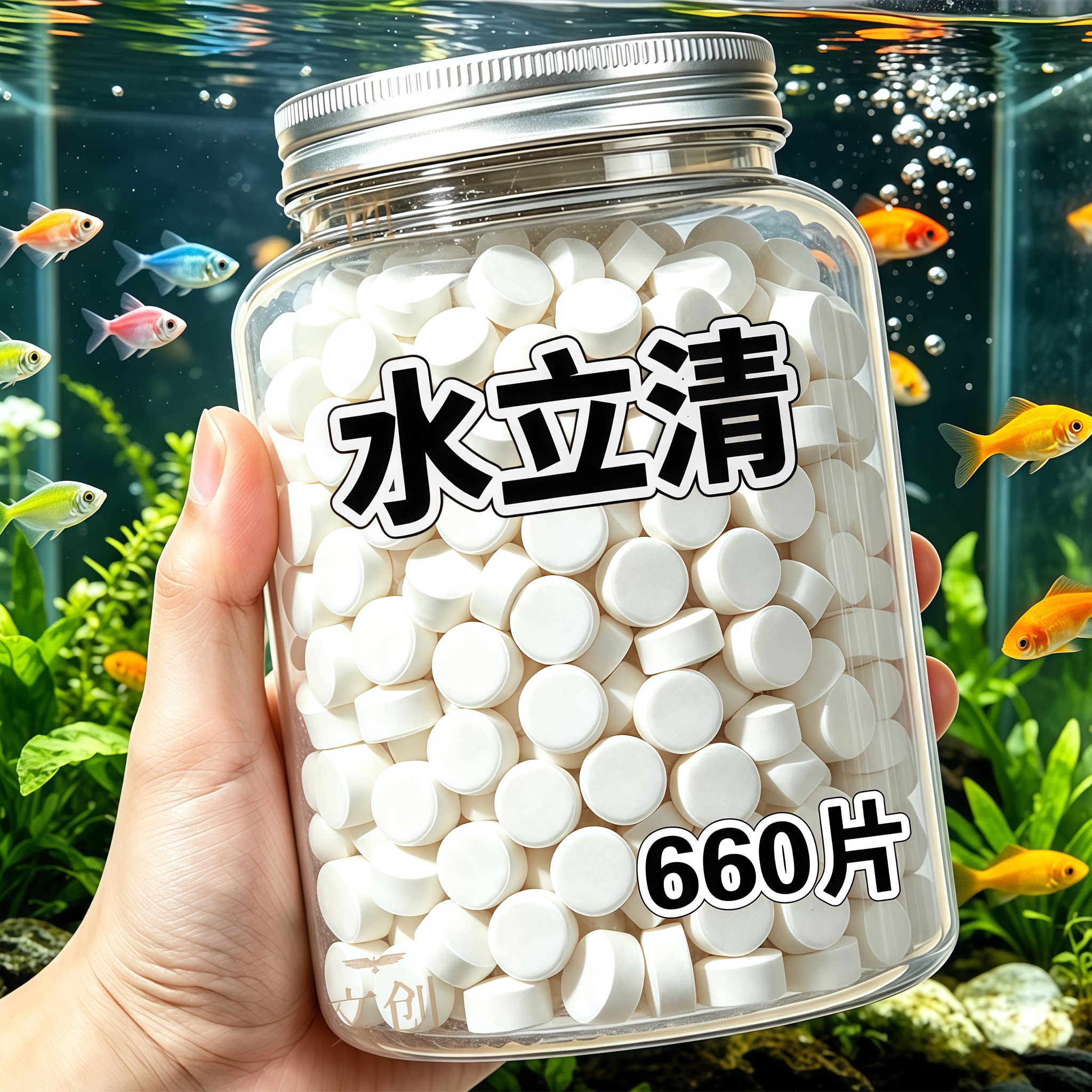 鱼缸水立清片澄清澈净水剂净化水质除臭去腥去绿去黄硝化细菌净水