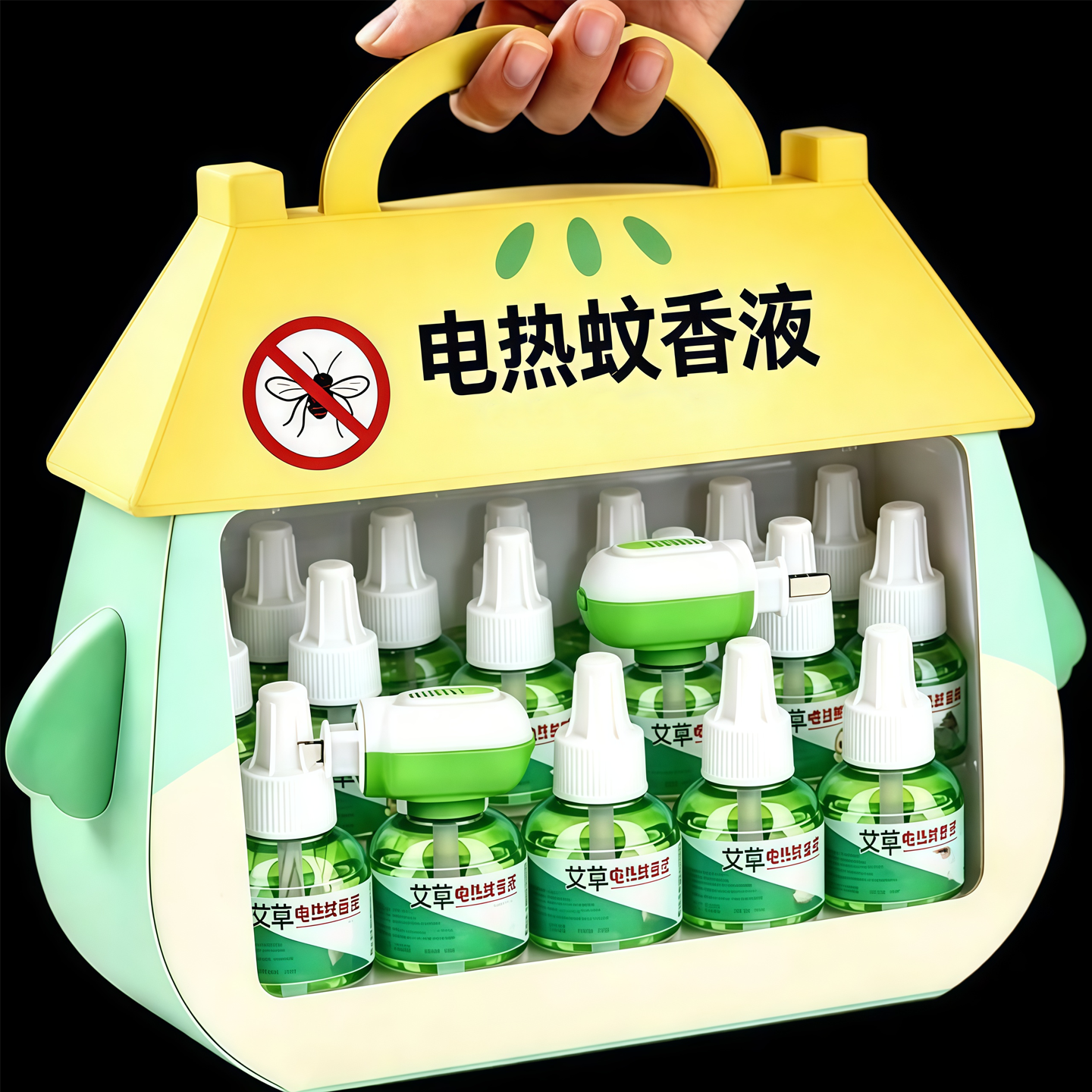 艾草蚊香液插电式无味正品补充装驱蚊电热蚊香液安全家用卧室专用