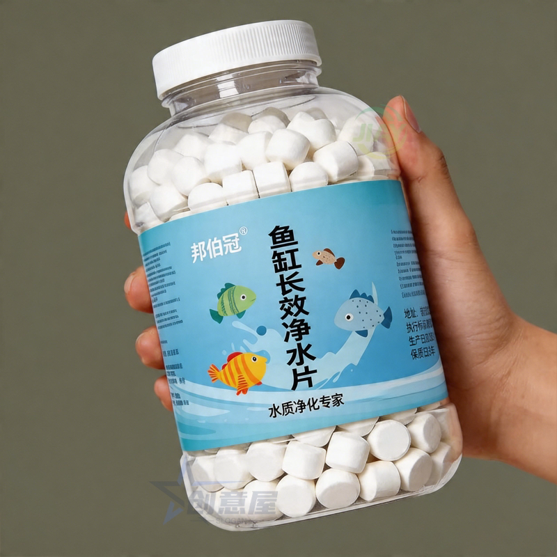 鱼缸净水片净化水质澄清清澈除臭去腥水族箱鱼池清水养鱼鱼缸专用