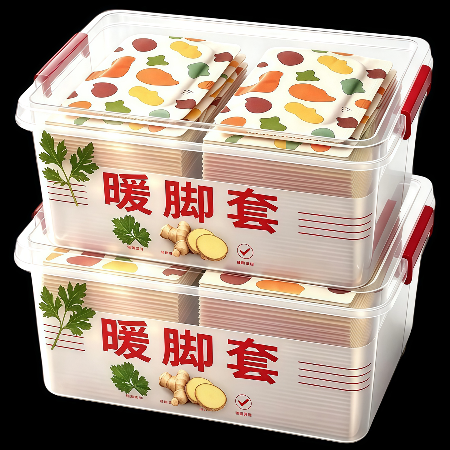 发热脚套发热鞋垫袜子穿戴式脚套冬季热敷暖脚神器暖足贴脚底暖敷