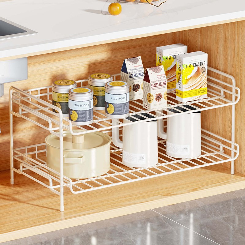 厨房下水槽置物架台面多功能调料储物架子橱柜内多层杂物分层架子