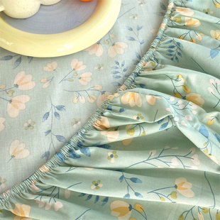 2023年新款纯棉小清新田园风一米五床笠180cmx200cm 200cmx220cm