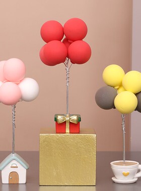 飞行气球摆件创意个性车内汽车内饰仪表台车载装饰礼物少女心摆设