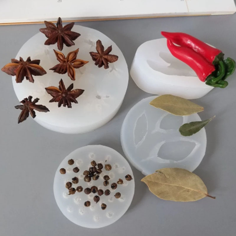 辣椒茴香叶八角胡花椒食材模具 摆盘翻糖蛋糕火锅底料装饰品磨具