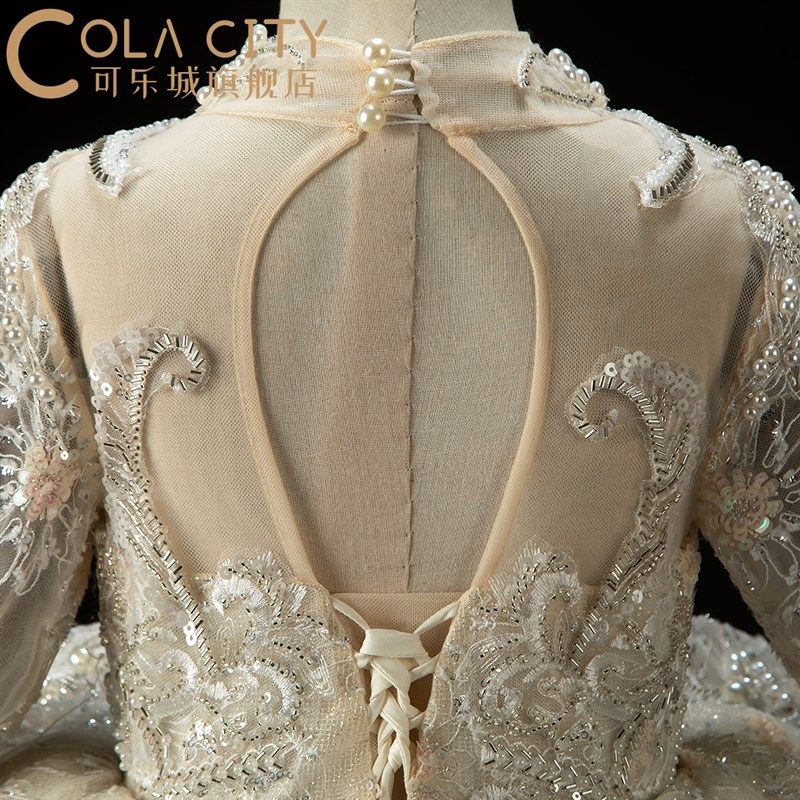 女童公主长裙礼服生日宴会女孩主持人钢琴演出个性T台走秀晚礼服,童装/婴儿装/亲子装,儿童礼服,淘宝优惠券,粉丝福利购,淘宝优惠卷