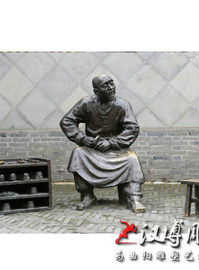 玻璃钢仿铜人物雕塑商业步行街铸铜修鞋师傅雕塑铜雕民间手艺人物