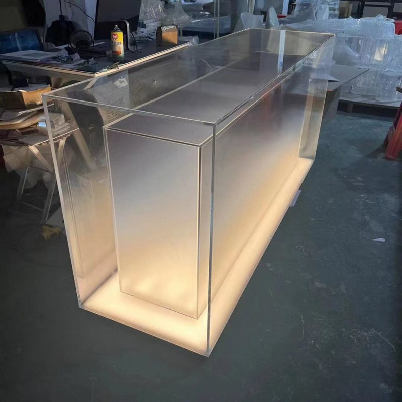 中岛展示柜甜品桌发光公司前台展示台酒吧酒台