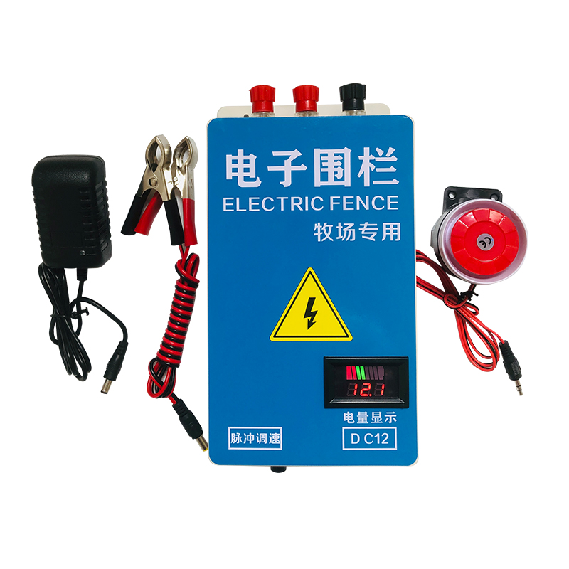 牧场电子围栏养殖牛羊专用高压脉冲主机畜牧电围栏防护网主机系统