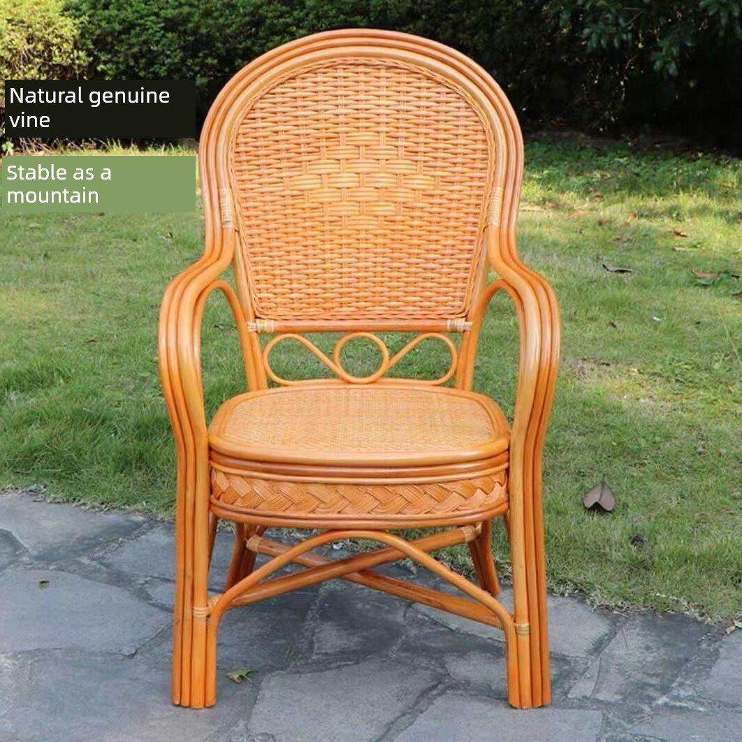 老人藤椅靠背椅休闲阳台座椅茶楼麻将椅书桌办公藤编天然真藤椅子,住宅家具,其它椅子,淘宝优惠券,粉丝福利购,淘宝优惠卷