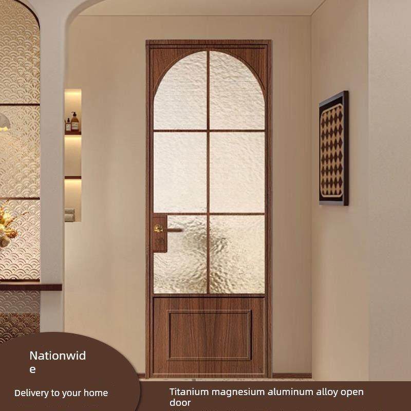 法式覆古门镁铝合金胡桃木海棠花水波纹老铁门厨房卫生间门厕所门,全屋定制,卫生间门/厕所门,淘宝优惠券,粉丝福利购,淘宝优惠卷