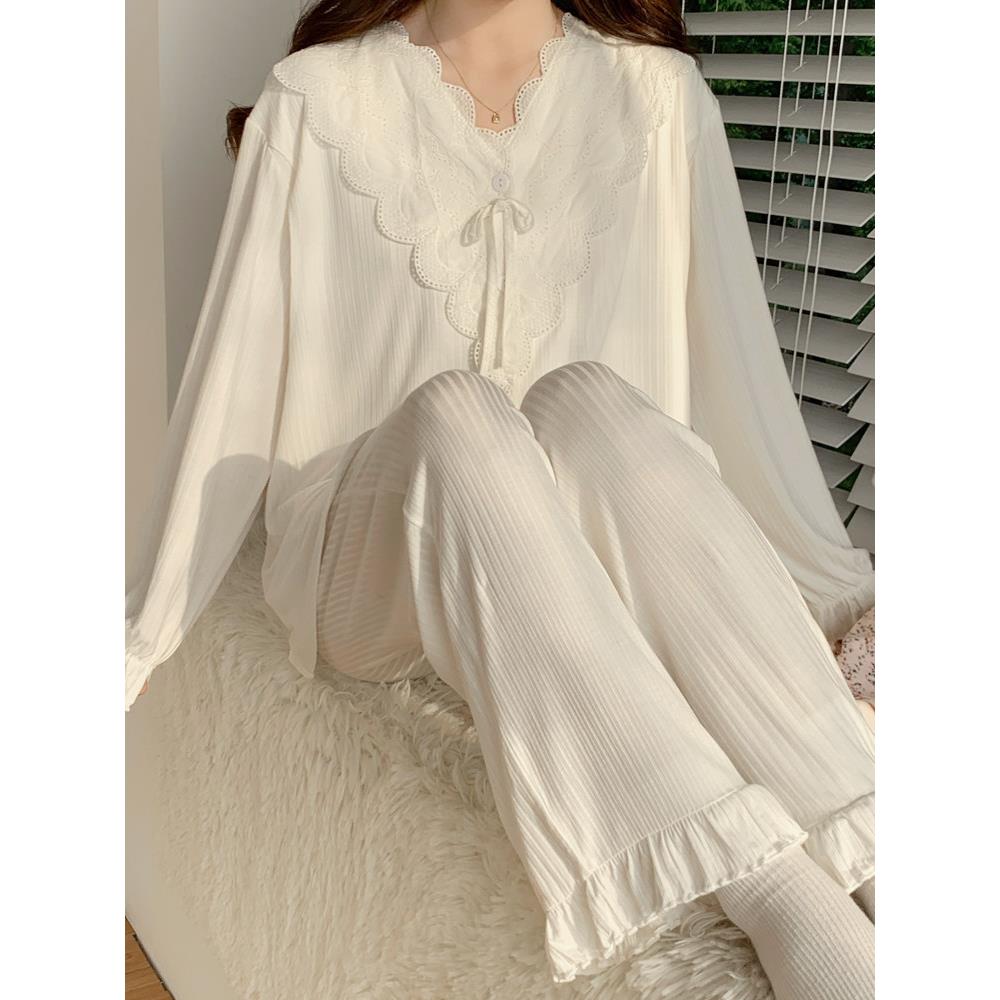 单色模态坐月子服夏季产后轻薄孕妇睡衣夏季两件套春秋季养老院服