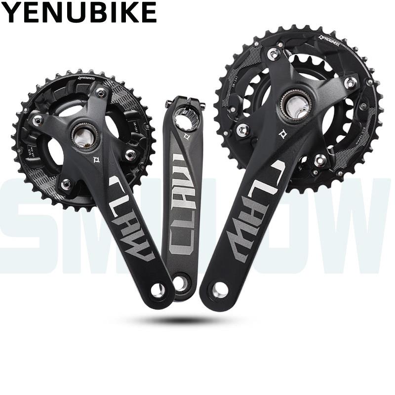 浩盟PROWHEEL山地自行车中空一体曲柄牙盘BCD104MM双盘42T铝-28T