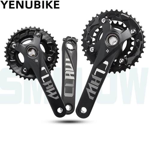 浩盟PROWHEEL山地自行车中空一体曲柄牙盘BCD104MM双盘42T铝-28T