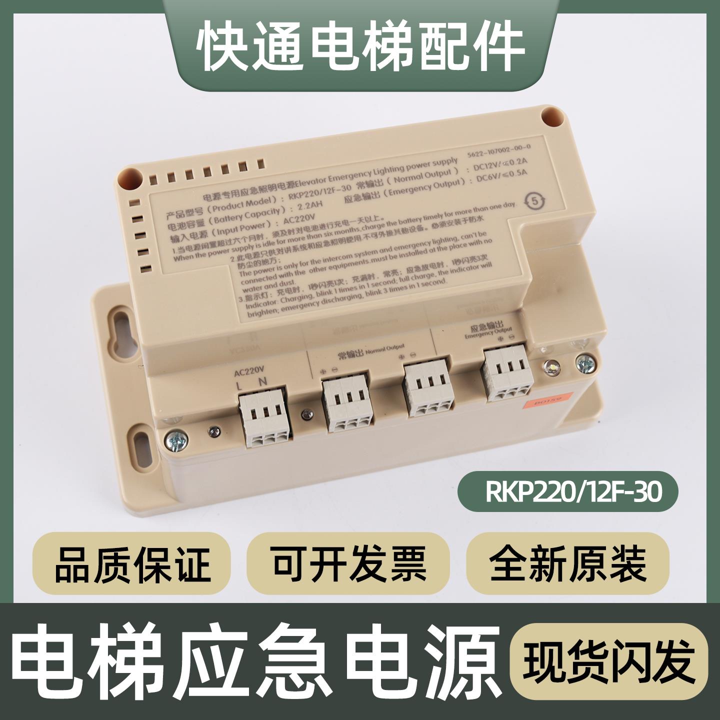适用江南嘉捷苏州富士宏大电梯专用应急照明电源RKP220/12F-30