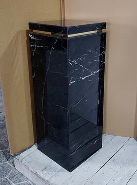 天然大理石雕塑底座台现代简约客厅摆件立柱工艺品摆放台高端定制