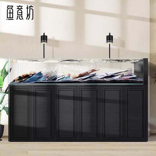 溪流缸鱼缸底滤一体水族箱客厅2026新款中大型超白玻璃原生态草缸