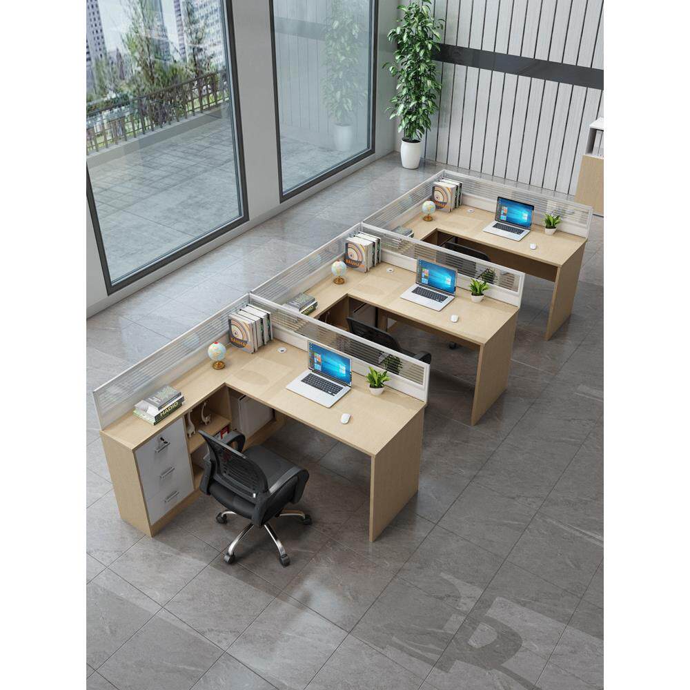 办公桌简约现代员工2/4/6人工作位办公室电脑桌职员办公桌椅组合