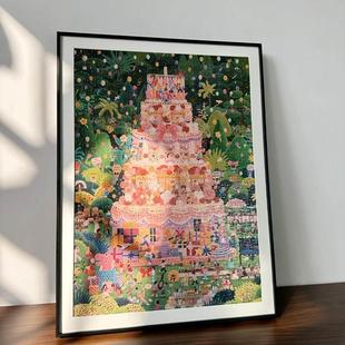 简约铝合金500片拼图相框YouthWill生日派对专用高端装裱画框挂墙