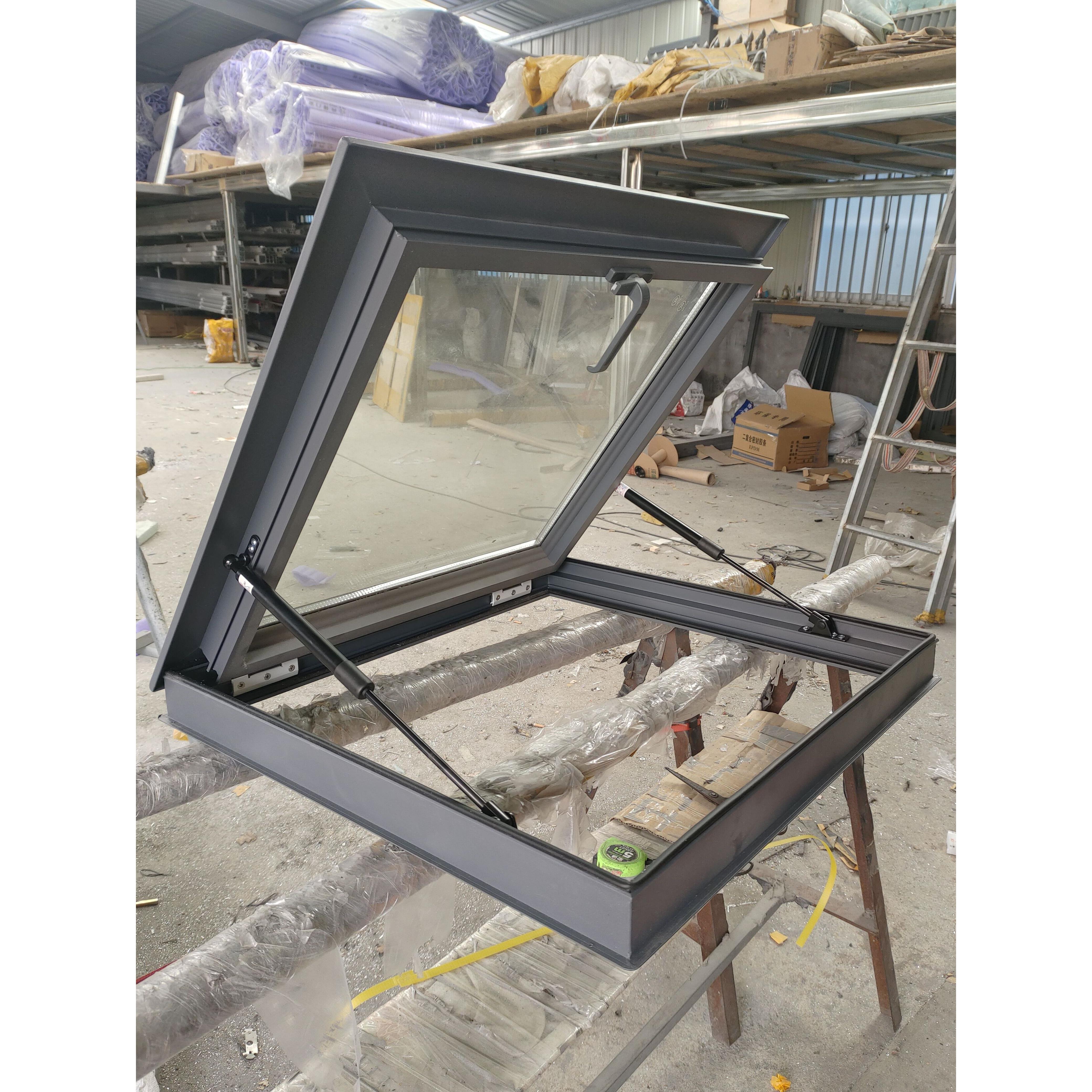 铝合金电动天窗斜平屋顶天窗盖阳光房阁楼采光井地下室定制加厚