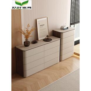 双叶家具卧室实木八斗柜客厅储物柜床尾置物柜抽屉收纳五斗橱立柜