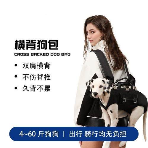宠物揹包骑行新款狗狗双肩多功能空降包宠物提包外出可携式狗抱婴