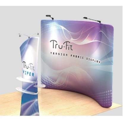 定制异型铝合金快幕秀画面快展架画布拉网型材灯箱转印单面双面12