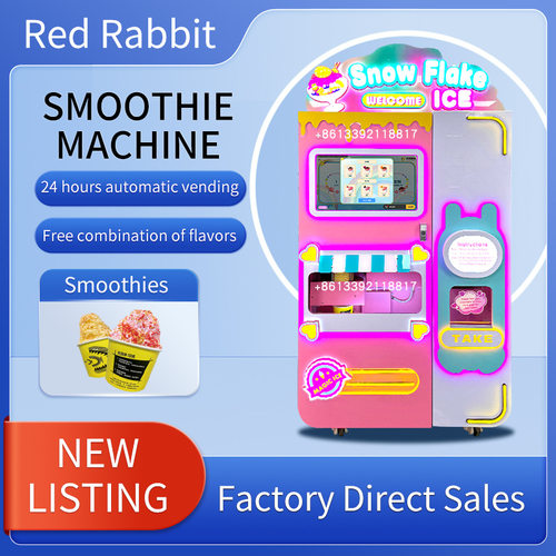 snowflake ice machine自动雪花冰机smoothie machine自助冰沙机