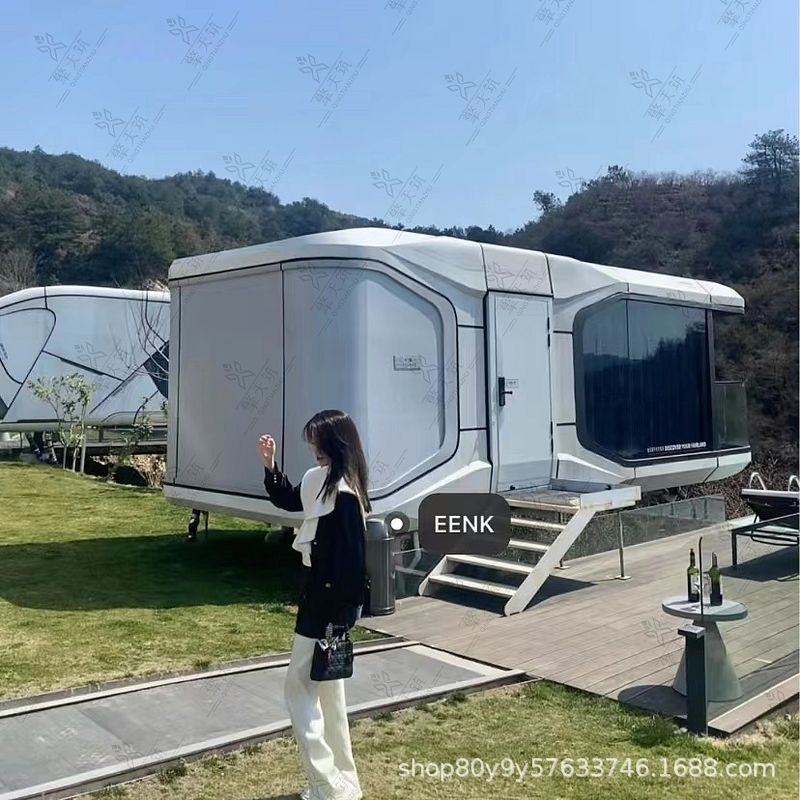 民宿太空舱房子苹果舱可移动式酒店民宿展会快拼房户外庭院房屋