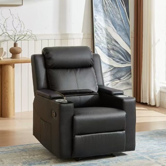 现代多功能单人沙发美容美甲椅可坐可躺科技皮休闲椅客厅书房