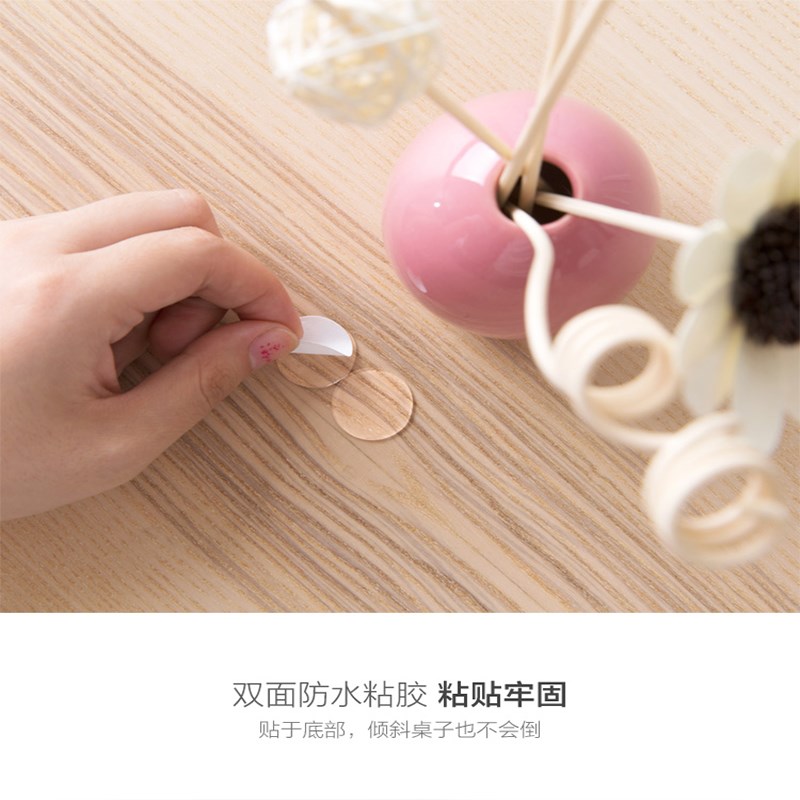 双面胶小圆贴透明圆点无痕墙面备用贴胶圆形神奇装饰辅助神器胶带