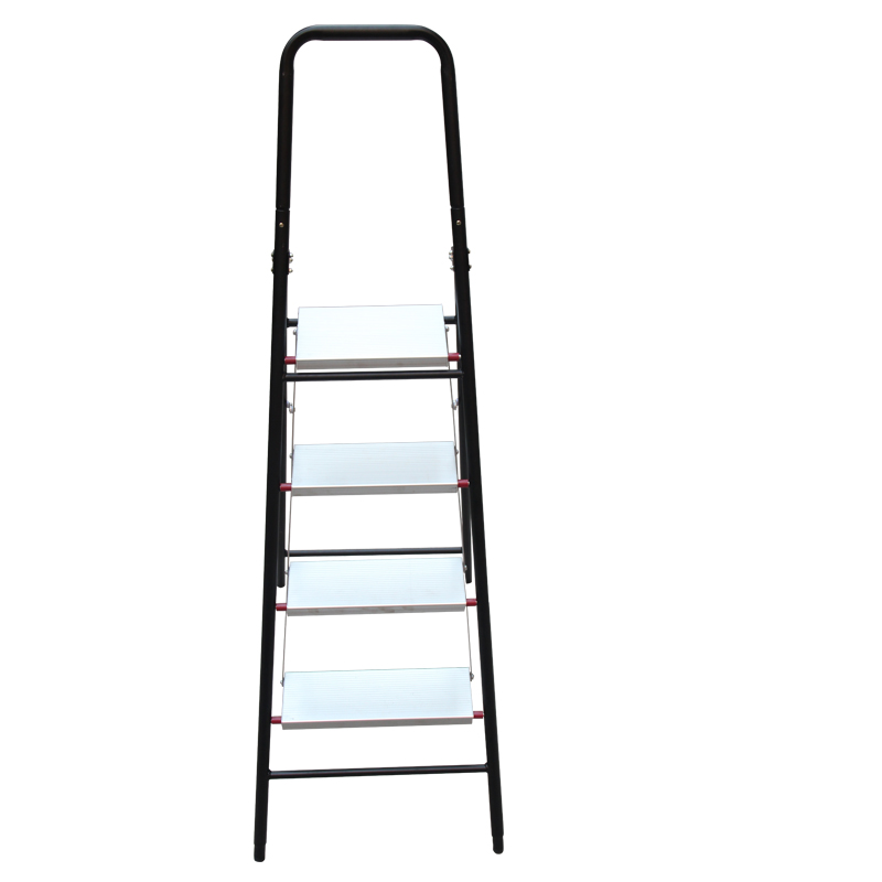 森凡Sevan 铝合金四步梯/扶手踏台梯/人字梯/折叠梯子/家用四阶梯