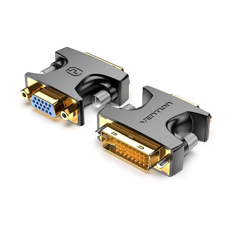 威迅dvi转vga接头24+5电脑显卡主机显示器连接线vda接口vja转换器