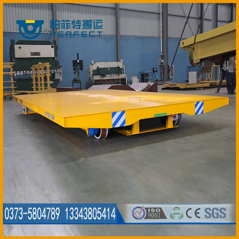 车间物料运输矿用平板车30吨煤矿无轨脚轮车防爆胶轮车帕菲特