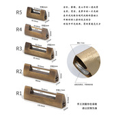远儒黄铜锁中式 纯铜古代木箱复古横开挂锁 仿古小箱子锁扣锁头老式