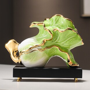 招财白菜摆件开业礼品百财装饰品客厅电视柜酒柜乔迁店铺开店礼物