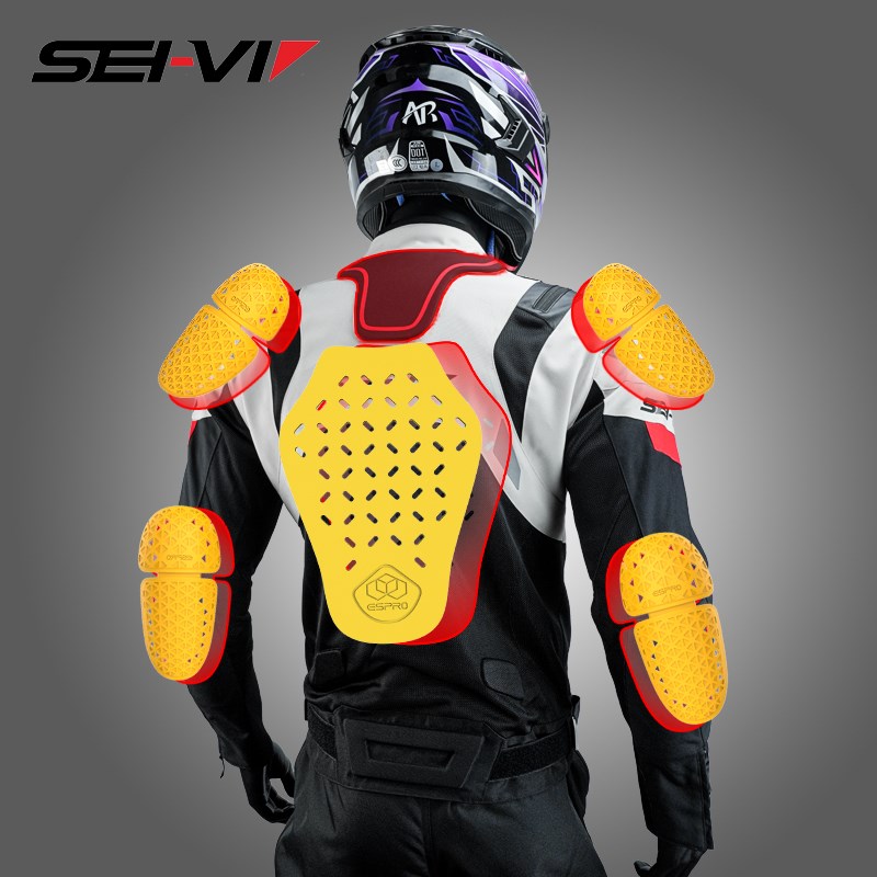 SEI-VI赛威摩托车骑行服男女通勤机车夏季防摔赛车衣防晒CE2护具