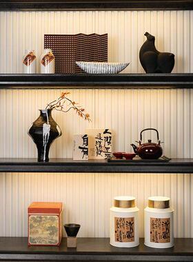 新中式风格博古架饰品组合样板房售楼处茶室书房客厅软饰花瓶饰品